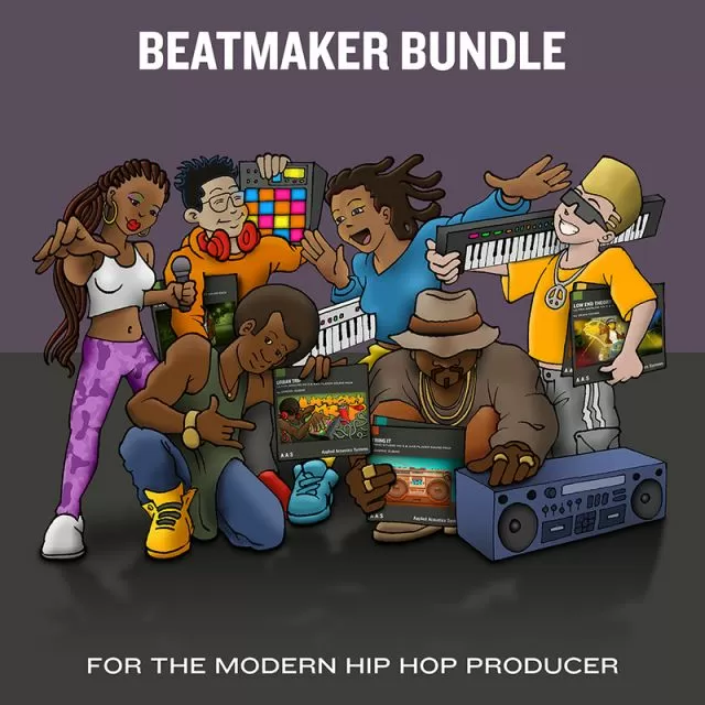 AAS Beatmaker Bundle artwork featuring modern hip hop production design with urban graphics and text elements