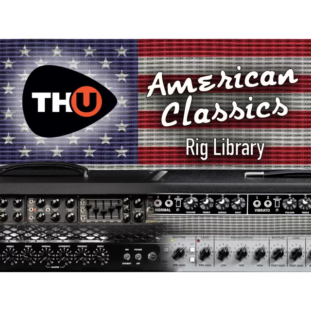 American Classics TH-U rig library featuring vintage American guitar amplifiers with classic control panels and iconic American amplifier styling