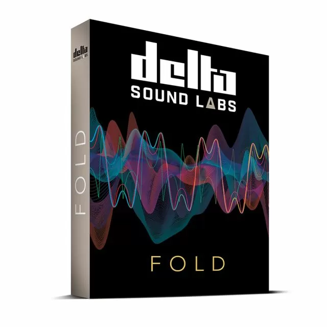 Delta Sound Labs Fold cover with colorful layered waveforms on black background and Delta Sound Labs logo