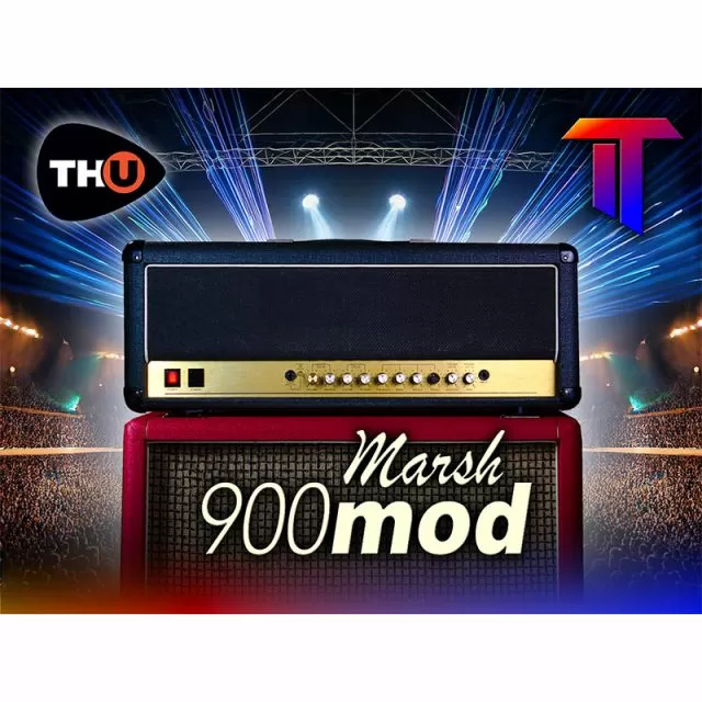TH-U software interface displaying Marshall amplifier controls and settings for Iconic Tones Marsh 900mod Rig Library