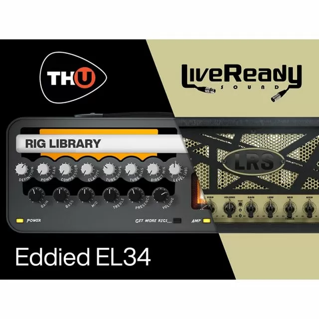LRS Eddied EL34 Rig Library for TH-U featuring classic tube amplifier guitar tones and vintage sound modeling technology