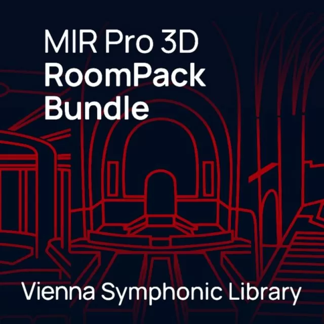 MIR Pro 3D RoomPack Bundle with red venue layout graphics