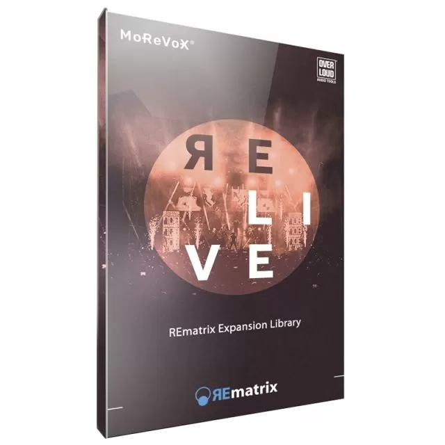RELIVE REmatrix live venue reverb plugin interface with concert hall acoustic controls