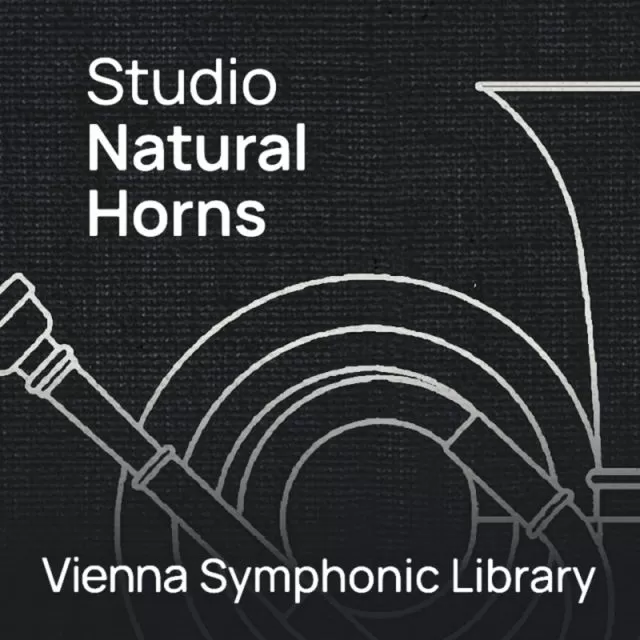 Studio Natural Horns VSL cover w/ white horn outlines on dark bg