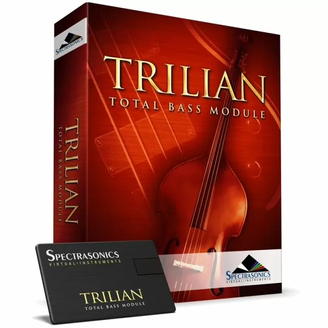 Trilian Total Bass Module product box &amp; packaging set