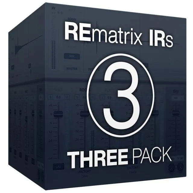 REmatrix IR Three Pack bundle logo with dark blue box and white number 3