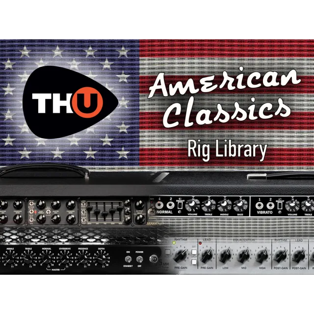 American Classics TH-U rig library featuring vintage American guitar amplifiers with classic control panels and iconic American amplifier styling
