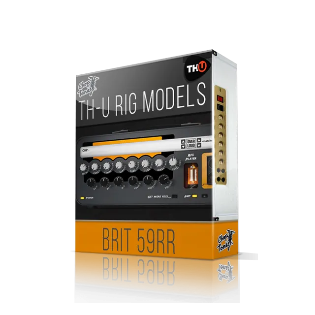 Choptones Brit 1959 RR amplifier modeling software package for TH-U with professional dark branding and orange label design