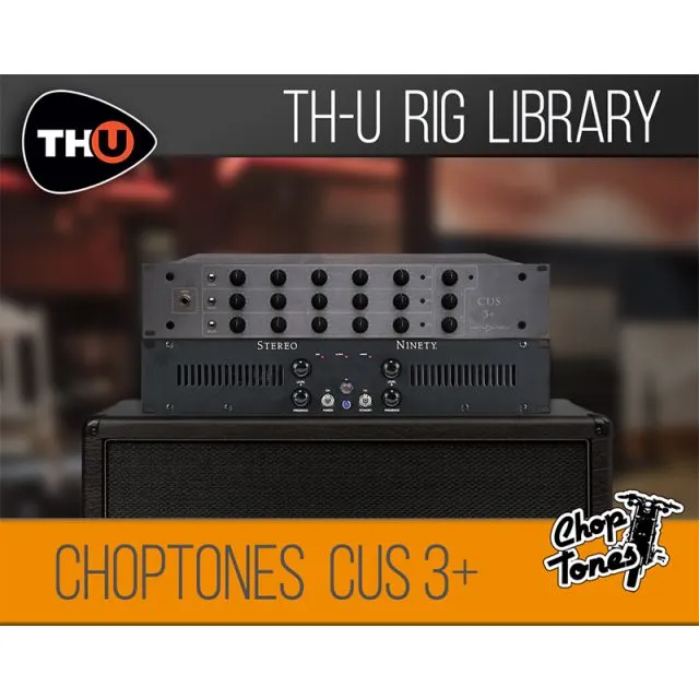 Professional guitar amplifier head with tube and solid-state design for Choptones Cus 3+ Rig Library