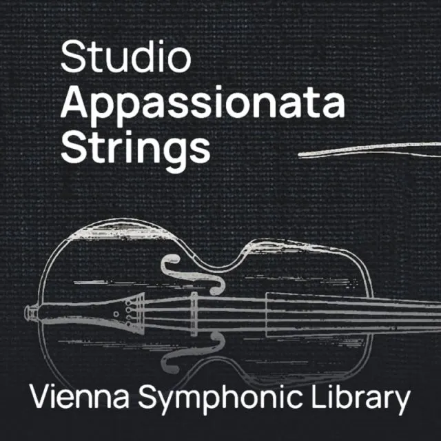Appassionata Strings cover w/ stringed instrument drawing