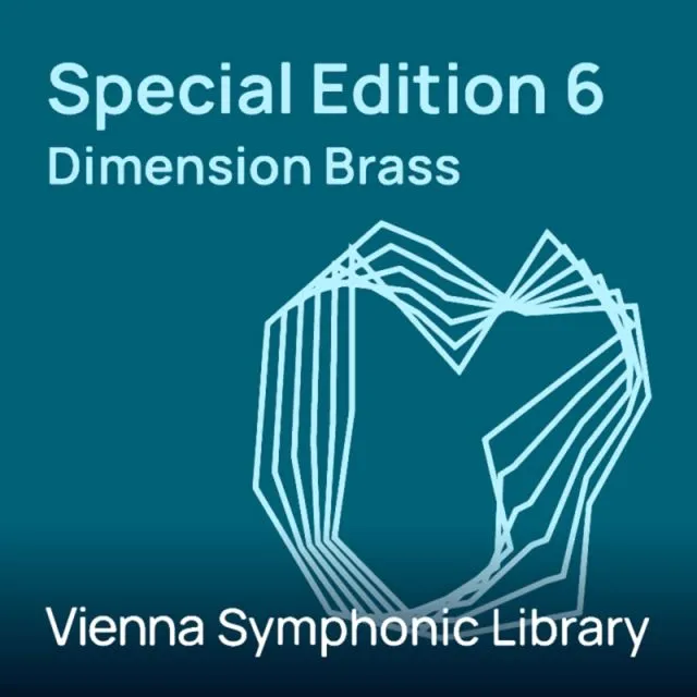 Special Edition 6 logo w/ white geometric brass instrument on teal