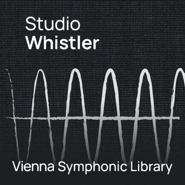 Studio Whistler cover with white waveform on black background