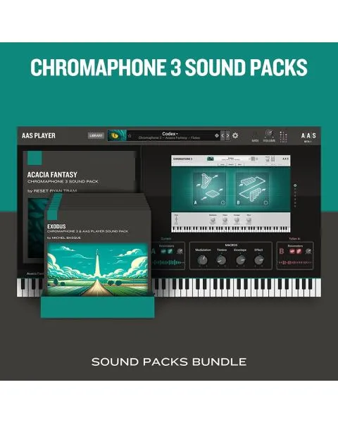 Chromaphone 3 Sound Packs Bundle featuring 22 expansion sound packs