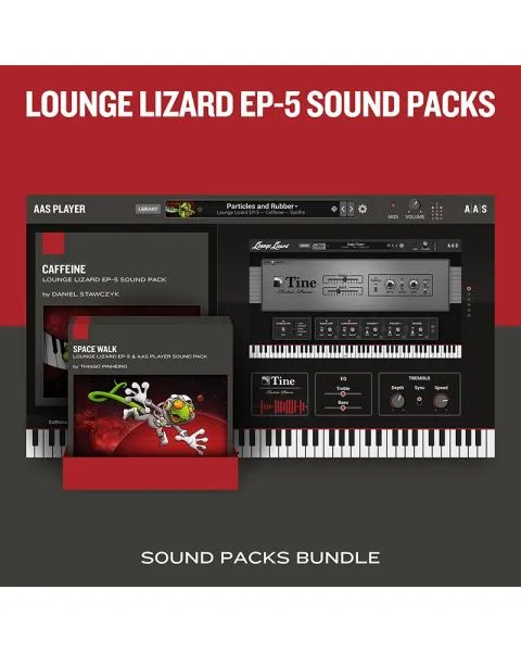 Lounge Lizard EP-5 Sound Packs Bundle featuring Space Walk, Caffeine, and Insomnia