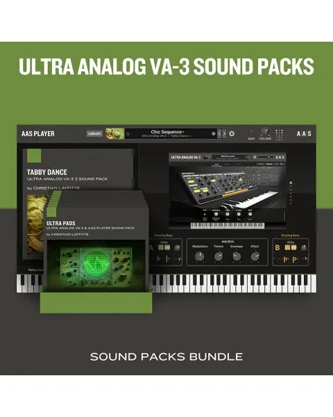 Ultra Analog VA-3 Sound Packs Bundle featuring 22 expansion sound packs