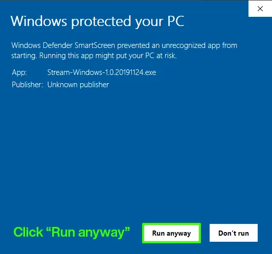 Windows Protected your PC Step II Windows Protected your PC Step II