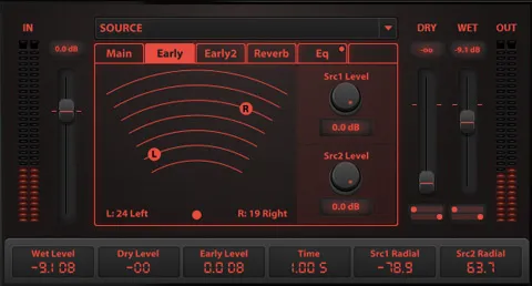 Reverb suite processing controls