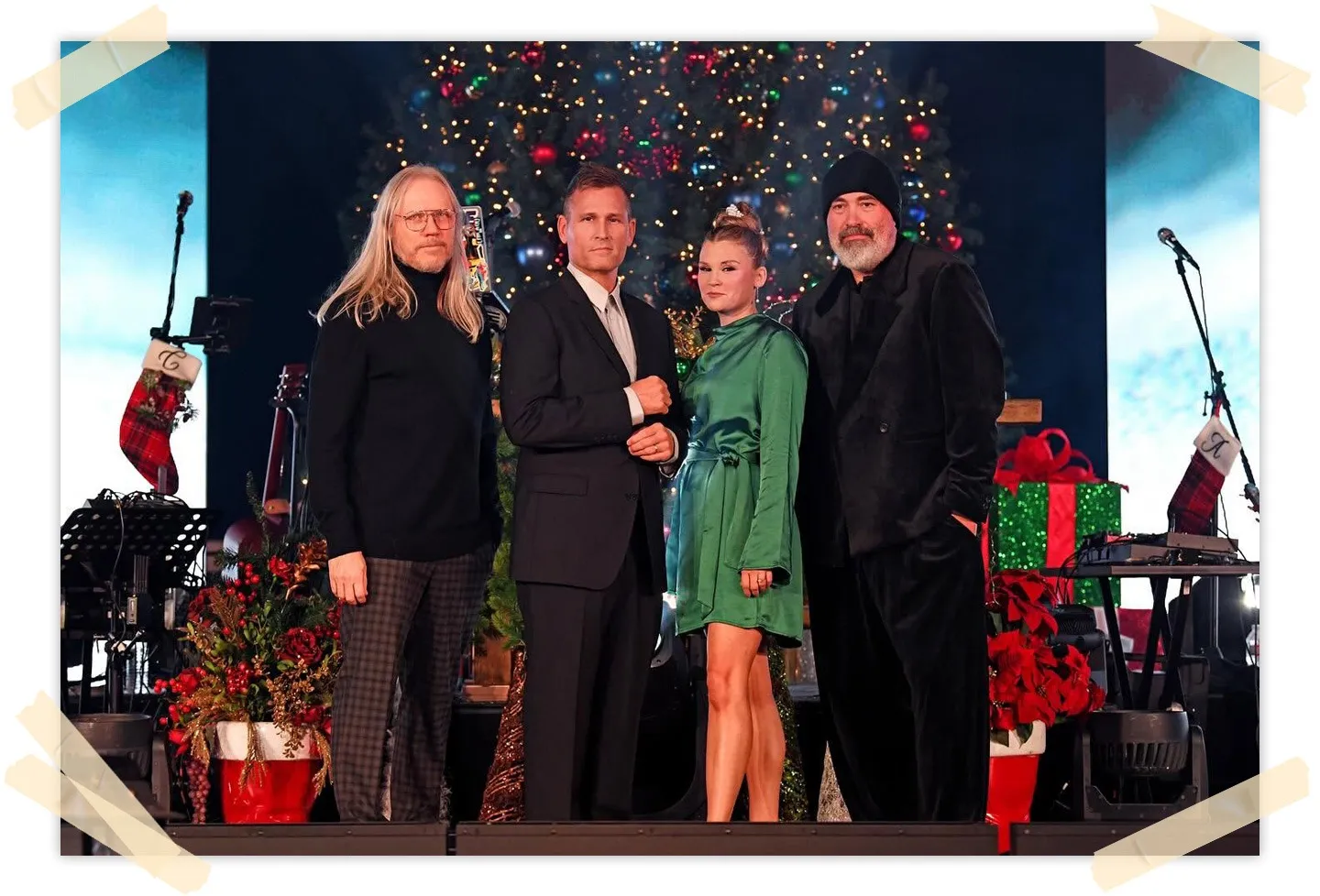 John Hancock performs with Kaskade Christmas Concerts.