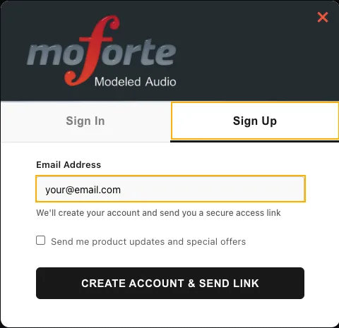 Register your moForte Product
