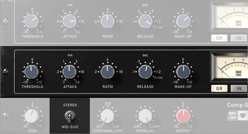 screenshot showing mid side processing
