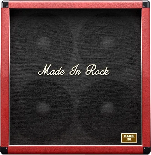 Matched slanted 4x12 cabinet included with THU Made In Rock DARK 50
