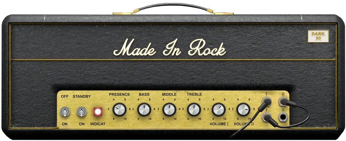 THU Made In Rock DARK 50 amplifier head based on Dan Hawkins’ 1971 JMP50