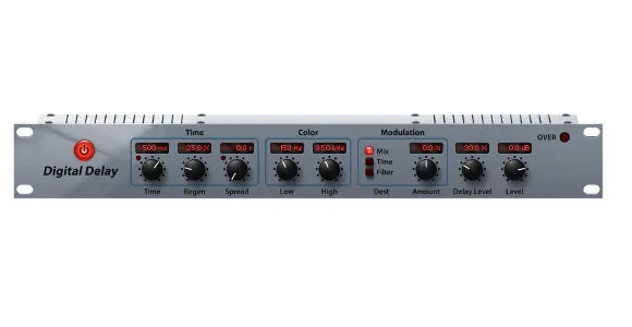 Digital Delay effect interface