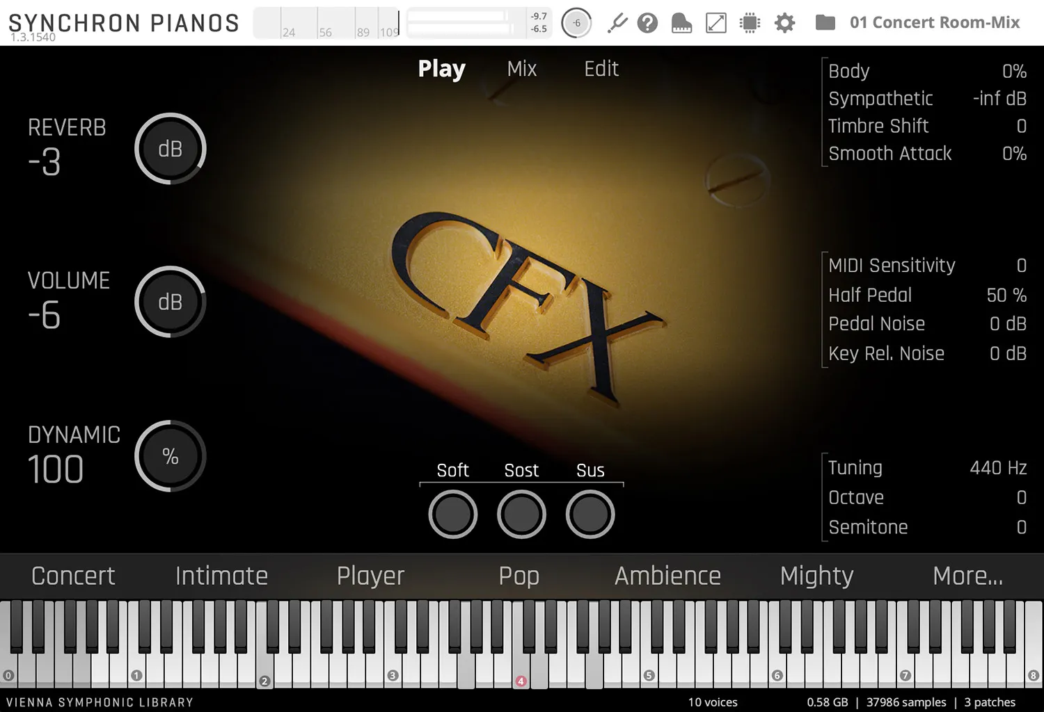 Yamaha CFX Essentials screenshot