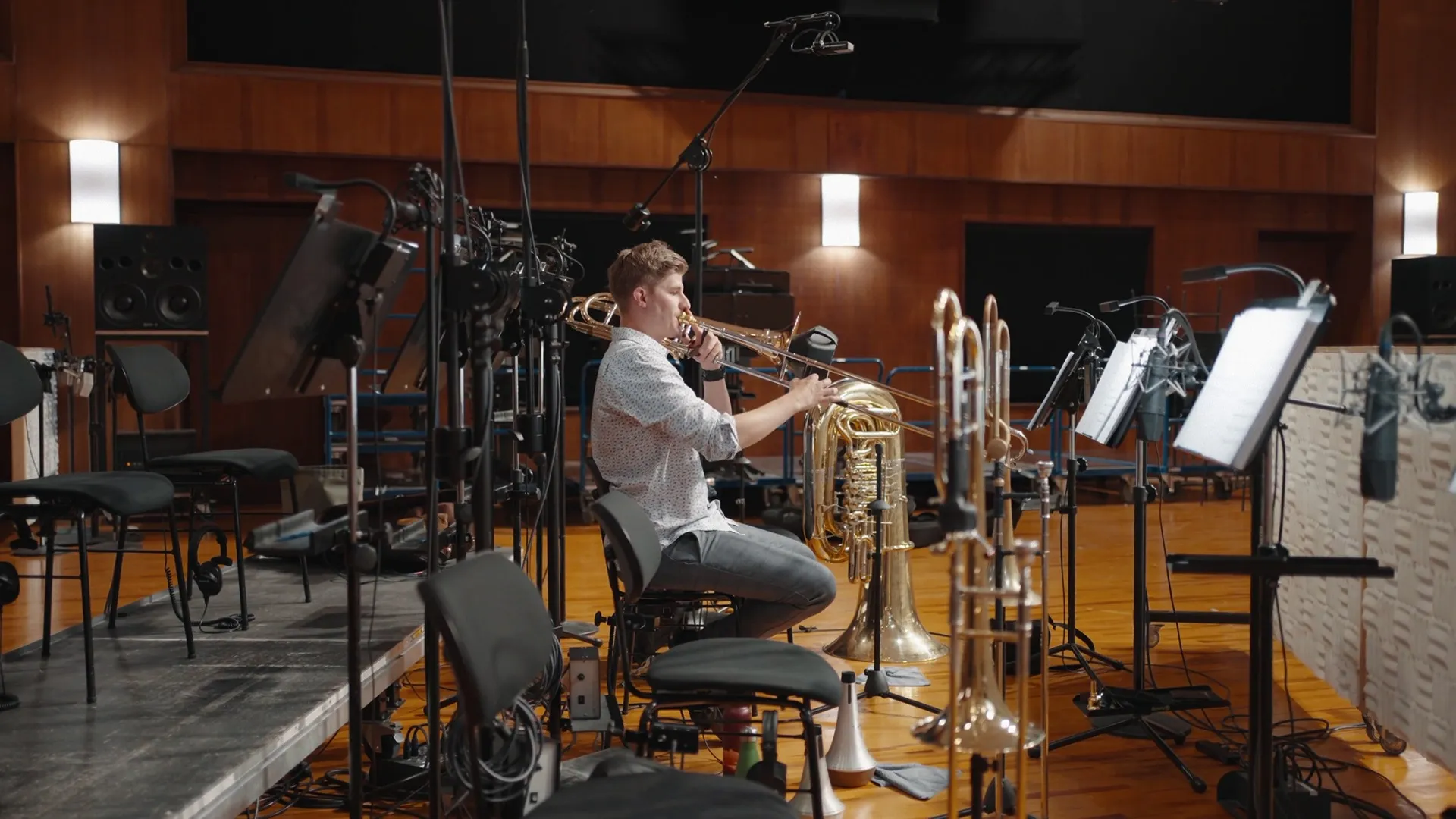 Synchron Bass Trombone muted sample library recorded at Vienna Synchron Stage