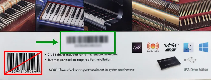 Spectrasonics Keyscape Bar Code