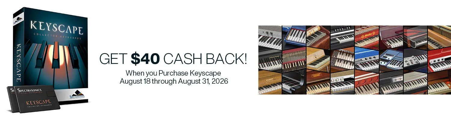 Purchase Keyscape and get $40 cash back!