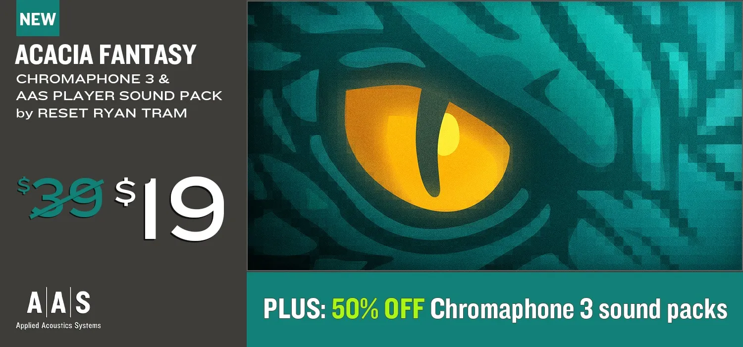New: Acacia Fantasy Sound Pack for Chromaphone 3 from AAS!