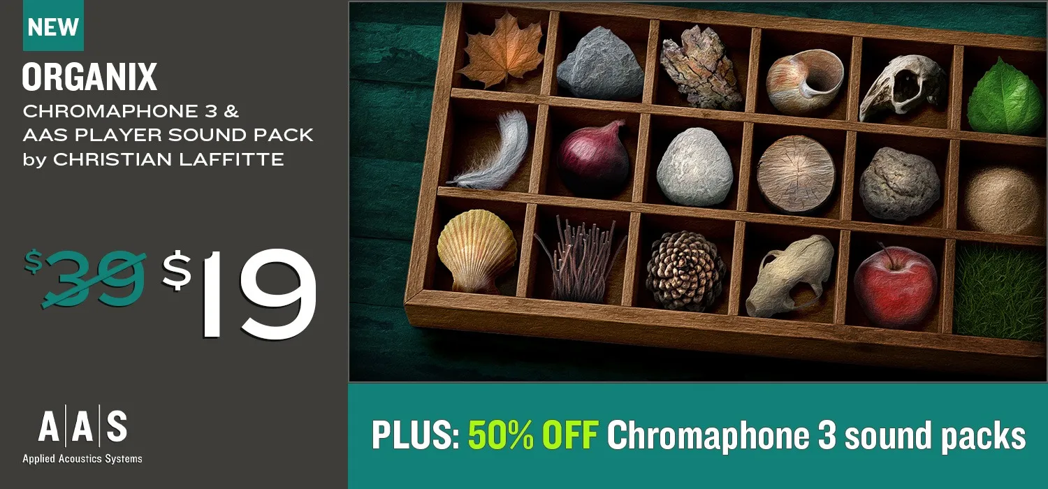 NEW: Organix Sound Pack for Chromaphone 3 by AAS!
